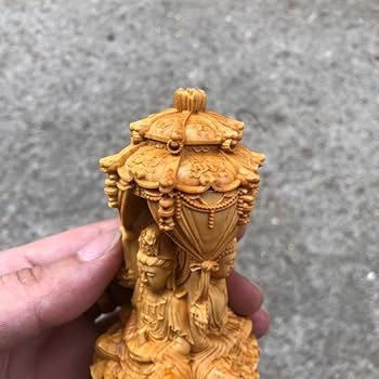 Amazon｜木彫りの仏像 阿弥陀三尊 【 阿弥陀如来 観音菩薩 勢至